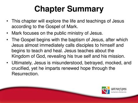 Mark 3 Chapter Summary .
